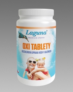 Bezchlorová bazénová chemie Laguna OXI tablety 1kg