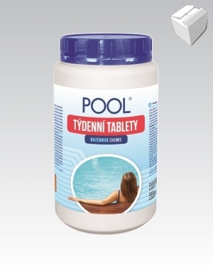 Chlorové tablety do bazénu Laguna Pool – Týdenní tablety 1kg karton